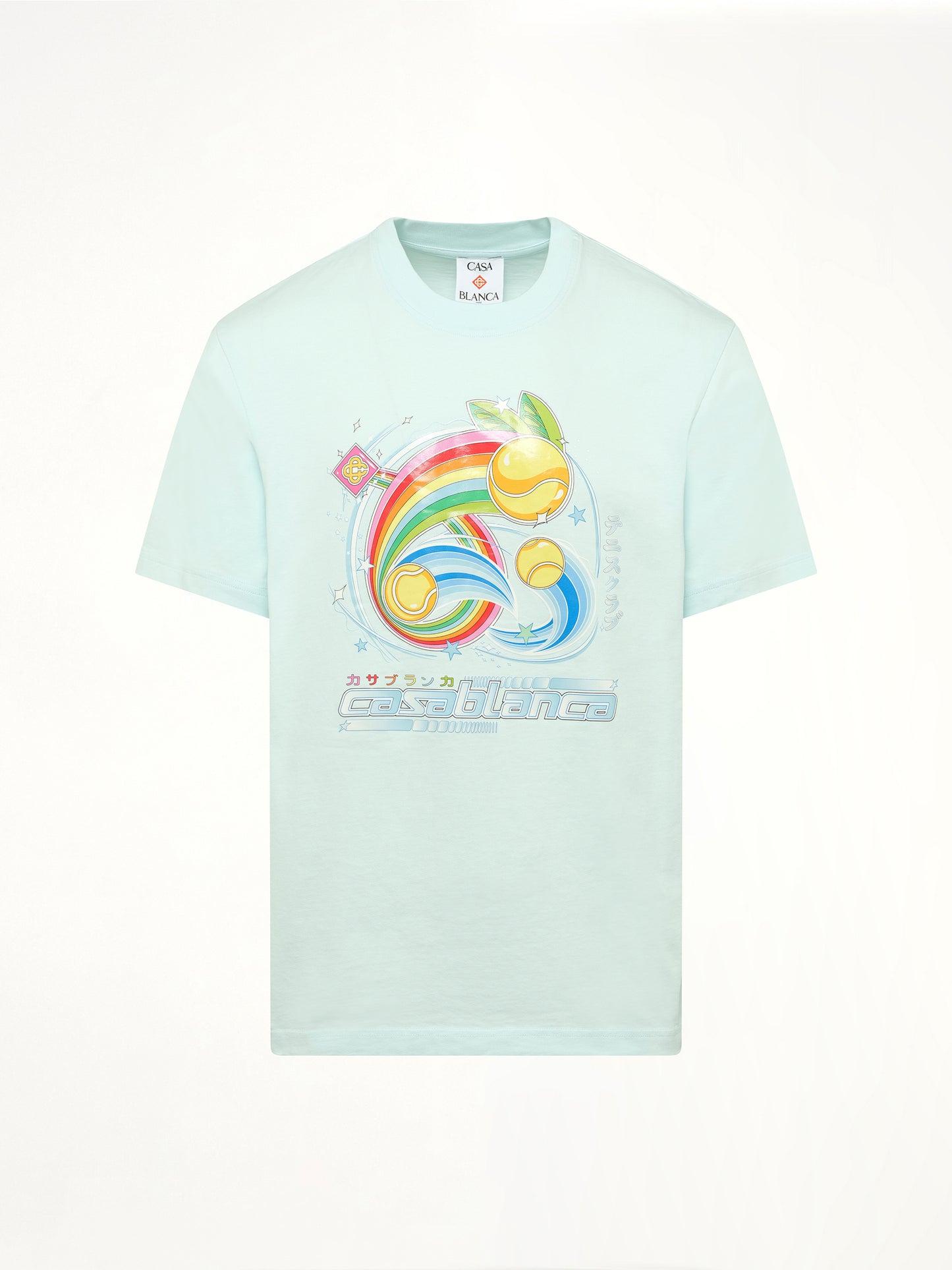 Manga Tennis Ball T-Shirt in Pale Blue