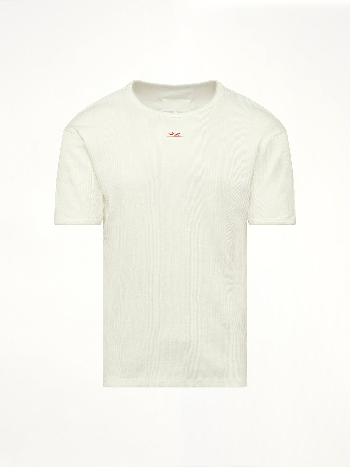 Rib T-Shirt in Off White