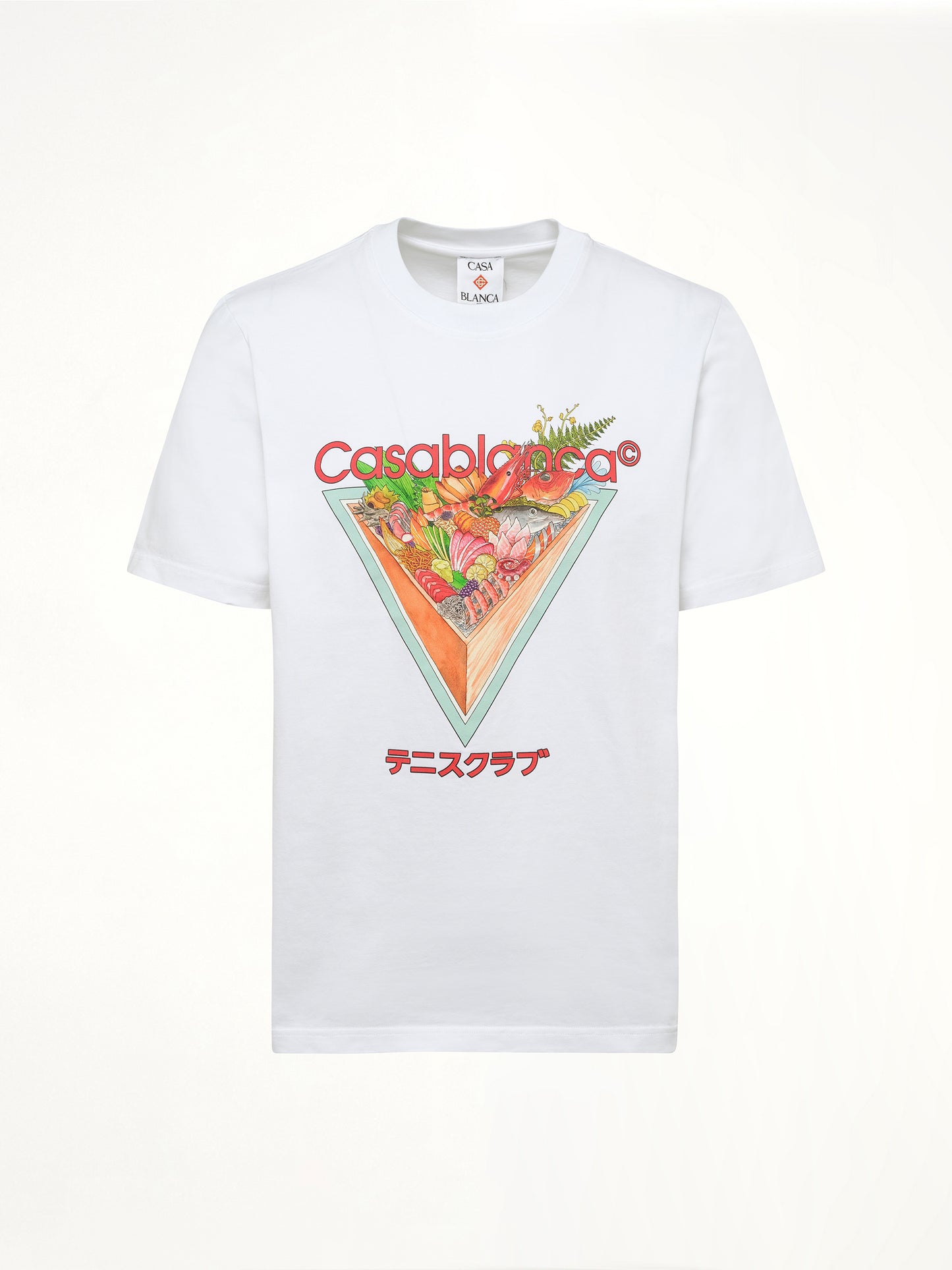 Tennis Club Icon Printed T-Shirt in White