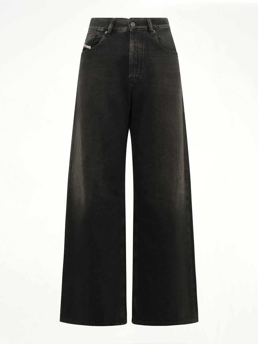 1996 D-SIRE Wide Jeans in Black/Dark Grey