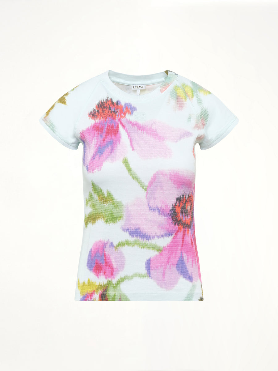 Small Fit T-Shirt in Light Blue/Multicolour