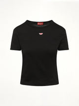 T-UNCUTIE-LONG-D Tシャツ ブラック