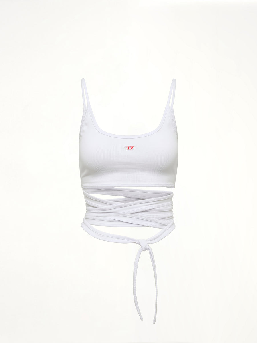 T-LEYA-TAIL Top in White