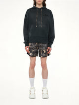 Bleach Bandana Hoodie in Black
