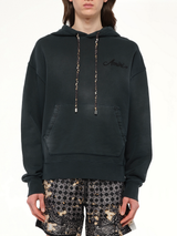 Bleach Bandana Hoodie in Black