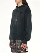Bleach Bandana Hoodie in Black