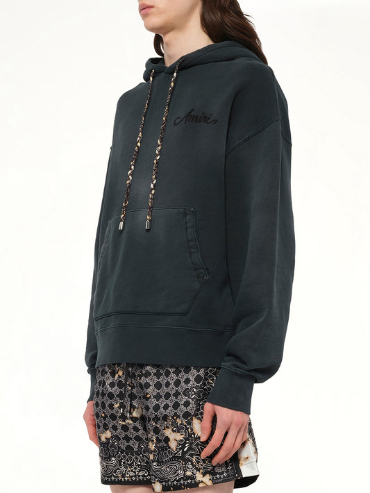 Bleach Bandana Hoodie in Black