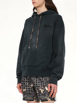 Bleach Bandana Hoodie in Black