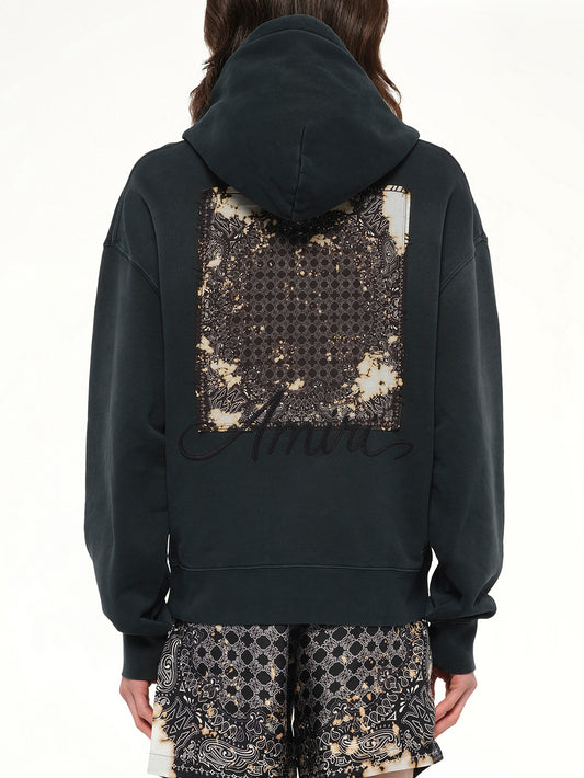 Bleach Bandana Hoodie in Black