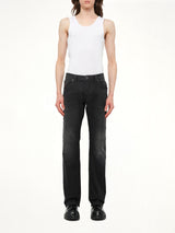1985 LARKEE Straight Jeans in Black/Dark Grey