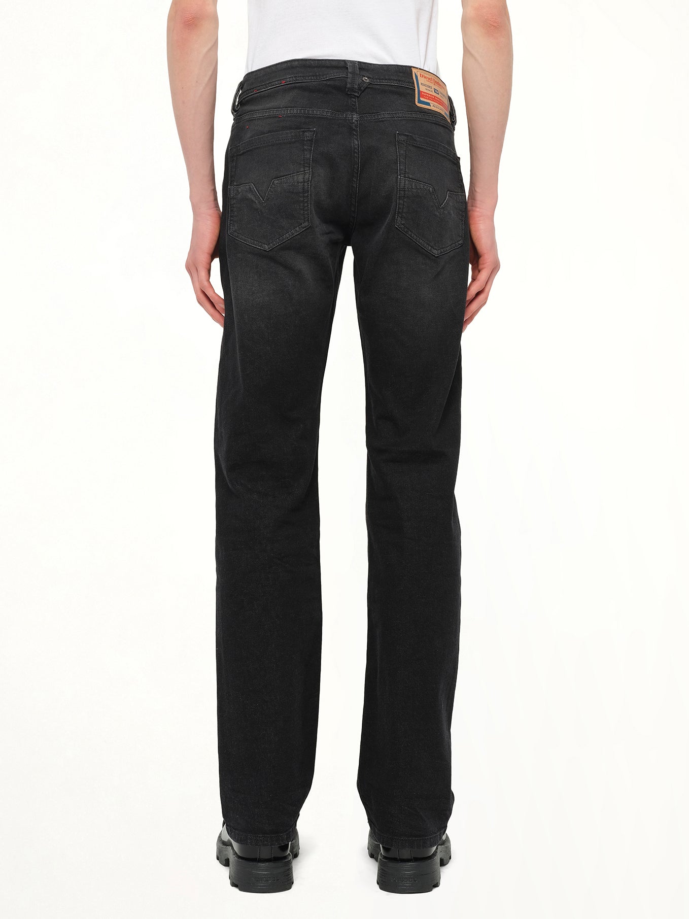 1985 LARKEE Straight Jeans in Black/Dark Grey