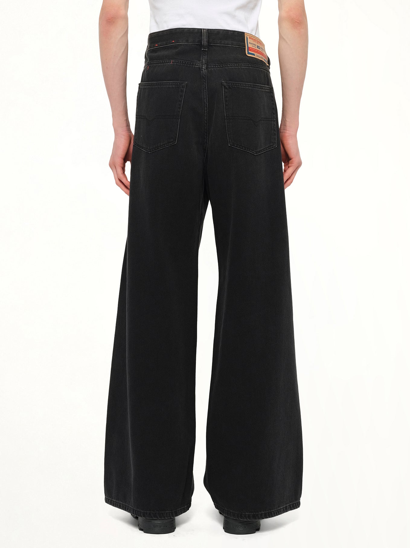 D-RISE Wide Jeans in Black/Dark Grey