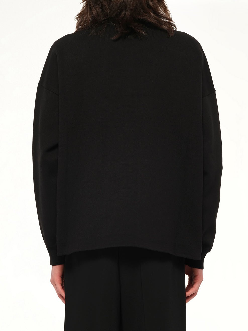 Anagram Pocket Sweater in Black