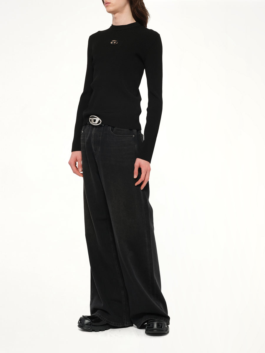 K-Zackary-Round Sweater In Black
