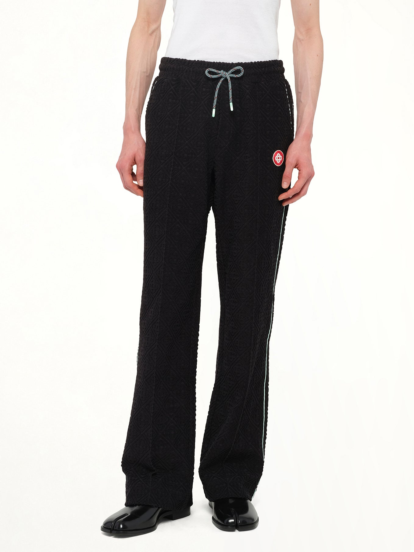 Towelling Jogger in Black