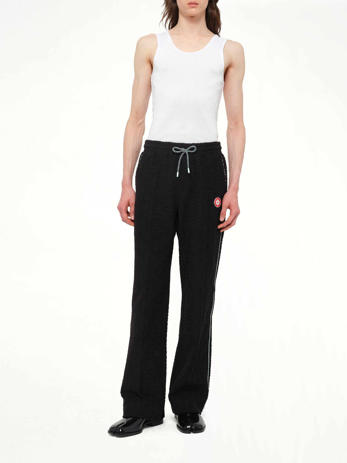 Towelling Jogger in Black