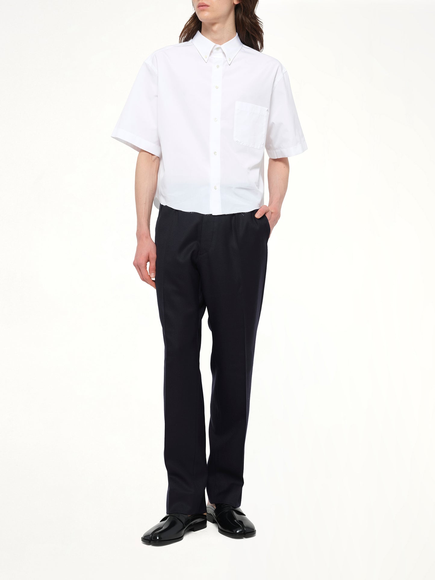 Short-sleeved Shirt in White