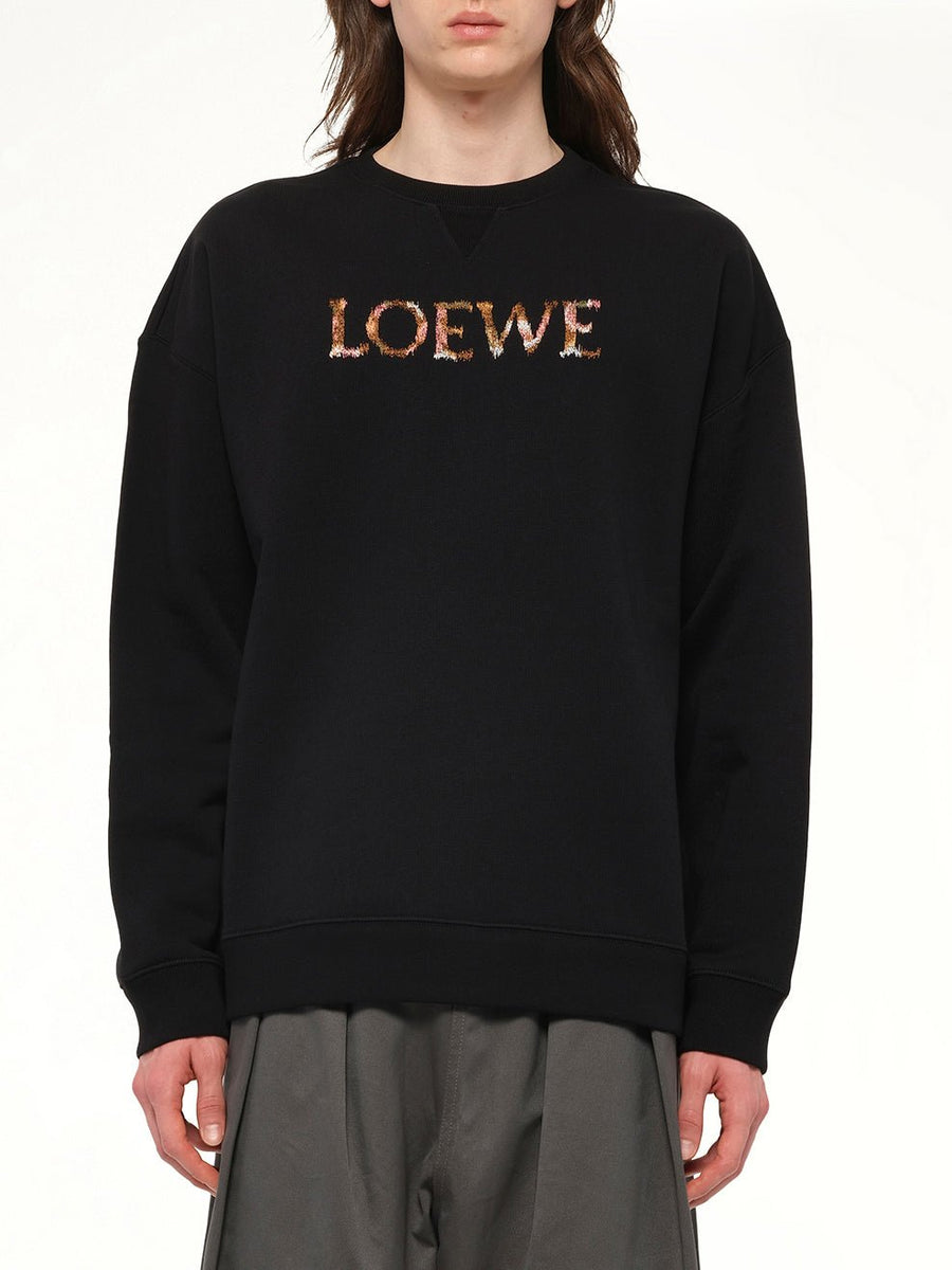 Regular Fit Sweatshirt in Black
