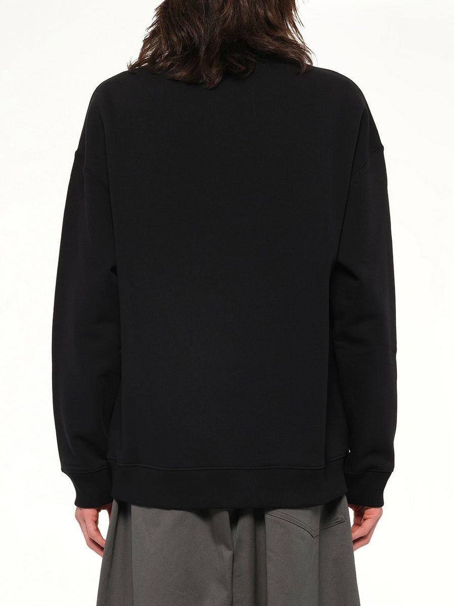 Regular Fit Sweatshirt in Black