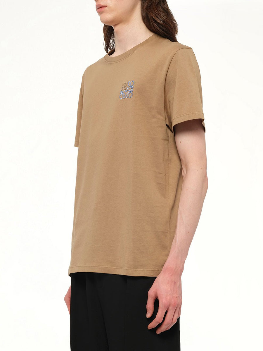 Anagram Logo T-Shirt in Camel