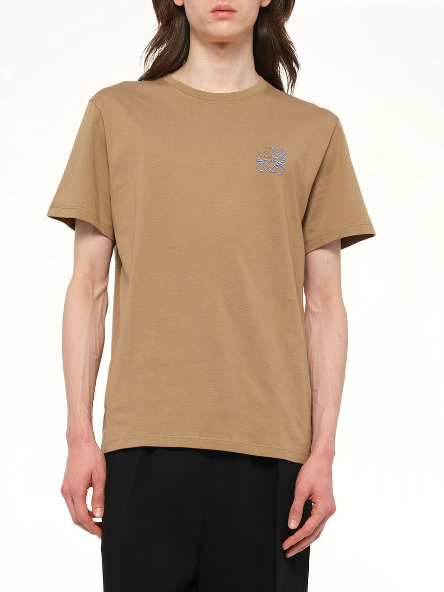 Anagram Logo T-Shirt in Camel