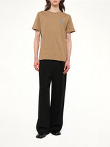 Anagram Logo T-Shirt in Camel