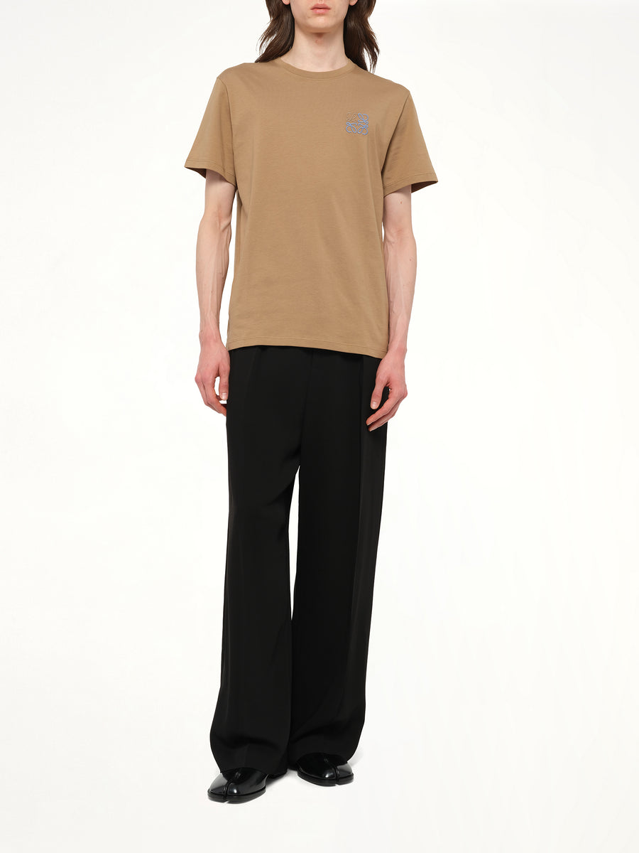 Anagram Logo T-Shirt in Camel