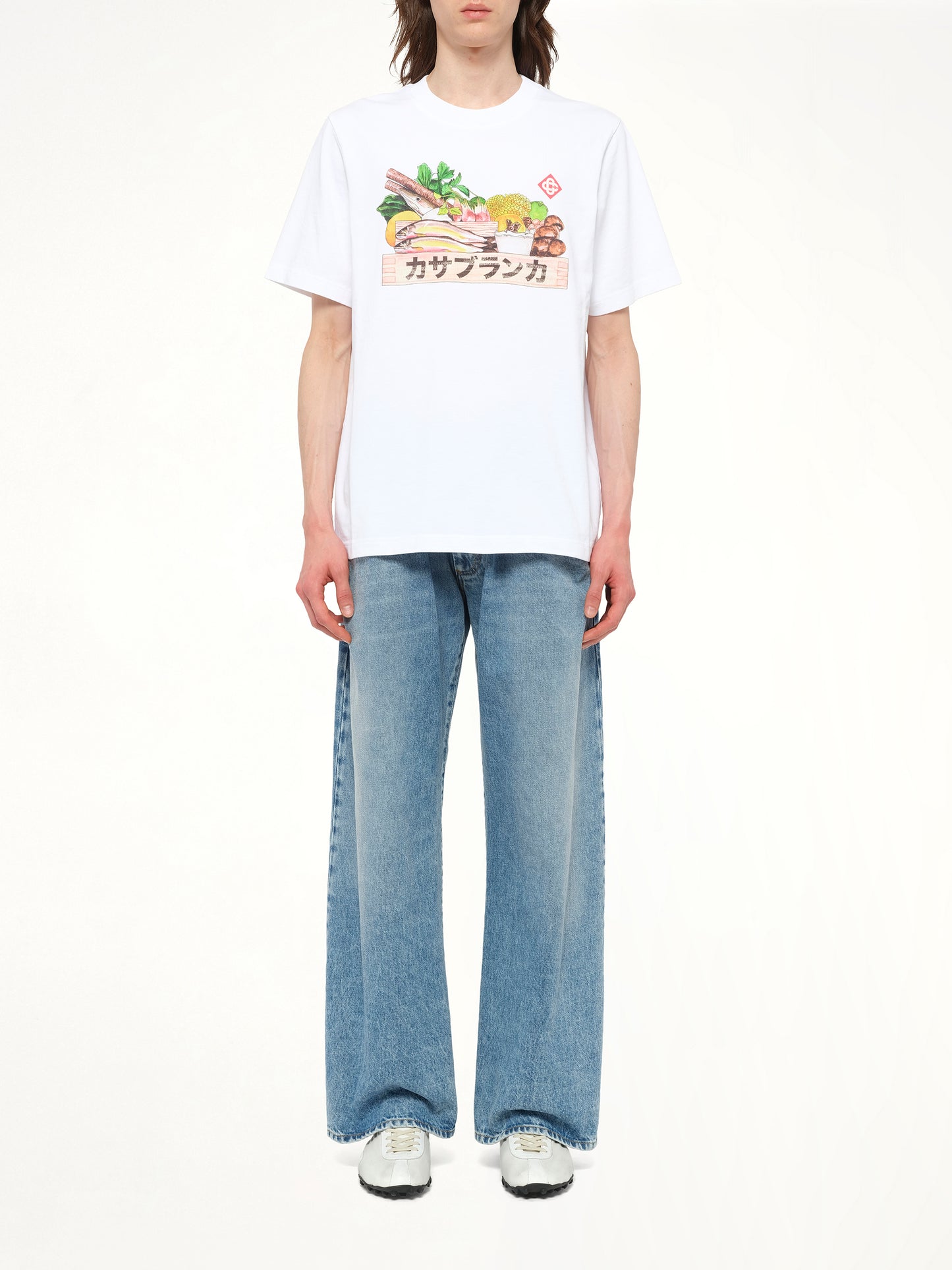 Casablanca Ingredient Printed T-Shirt in White