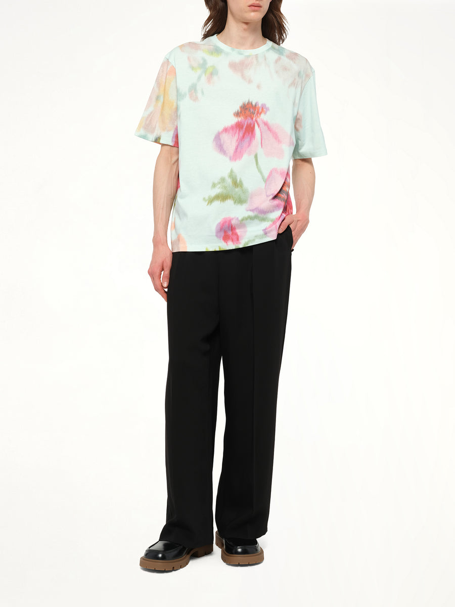 Loose Fit T-Shirt in Light Blue/Multicolour
