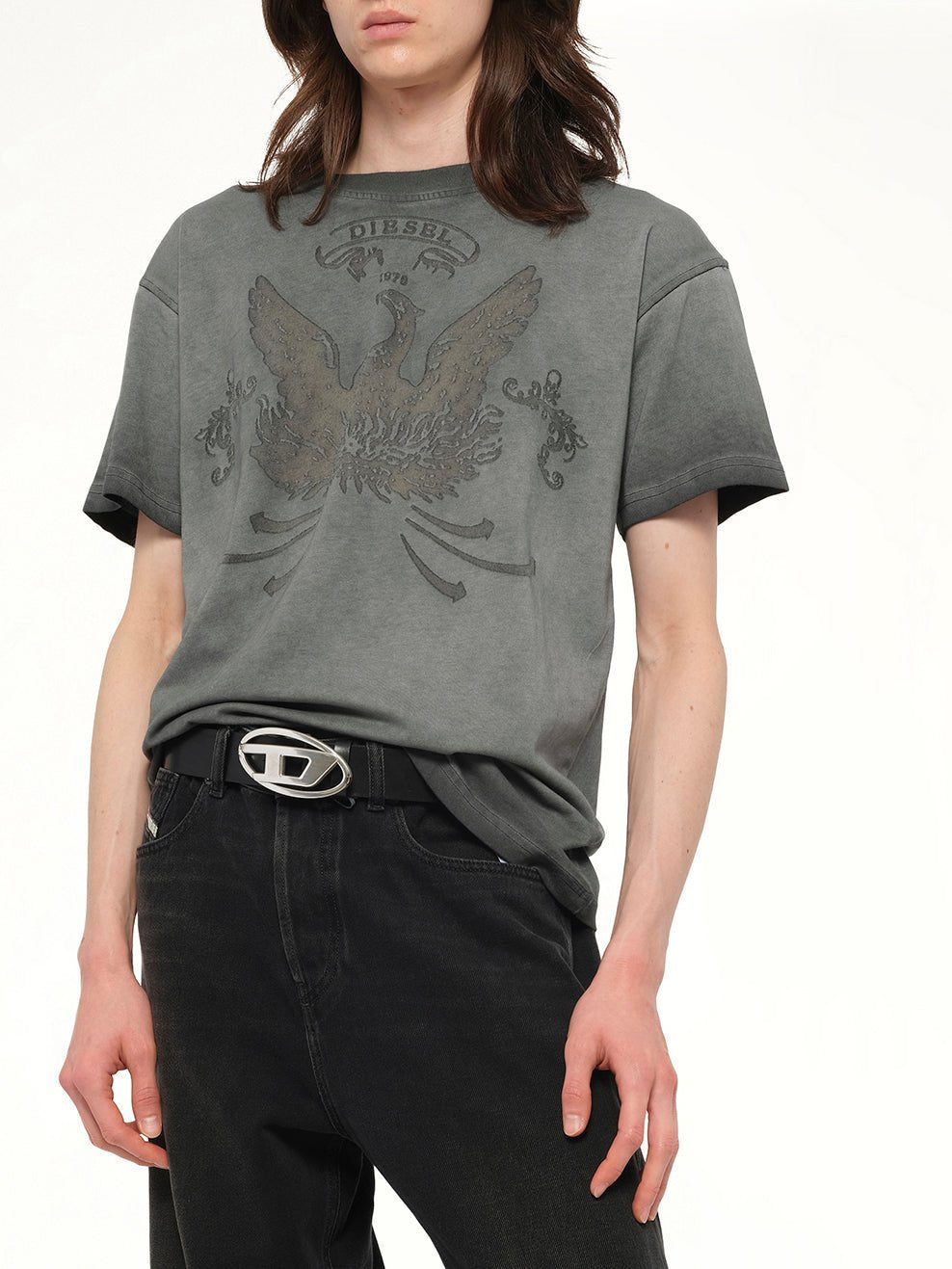 T-NORM-T9 T-Shirt in Washed Grey