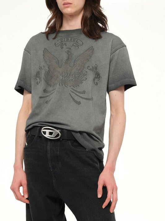 T-NORM-T9 T-Shirt in Washed Grey