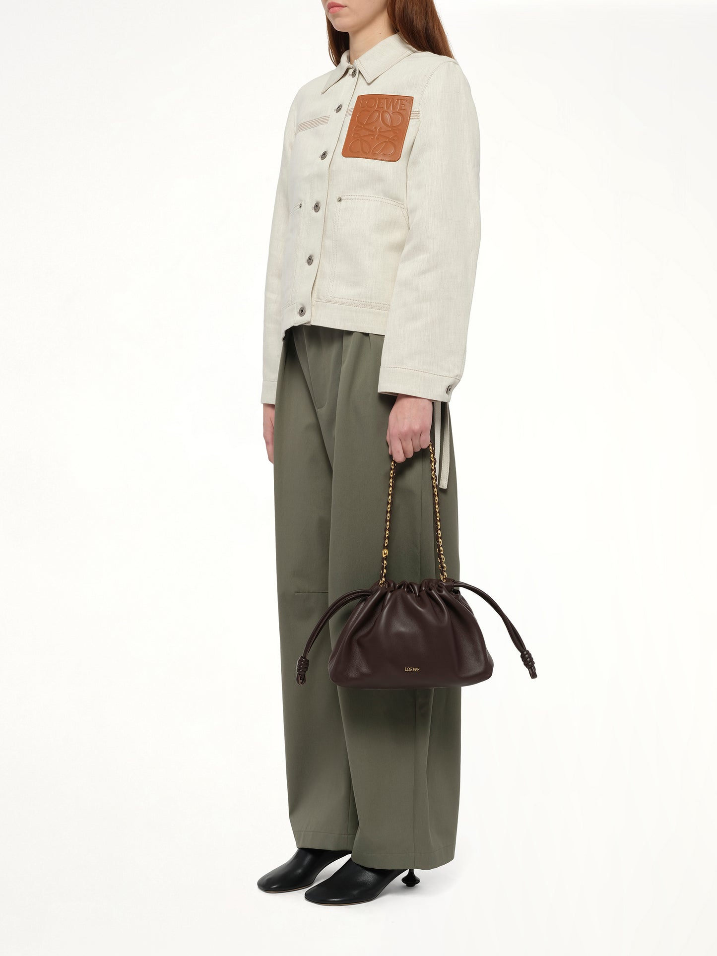 Flamenco Purse Medium in Dark Brownie