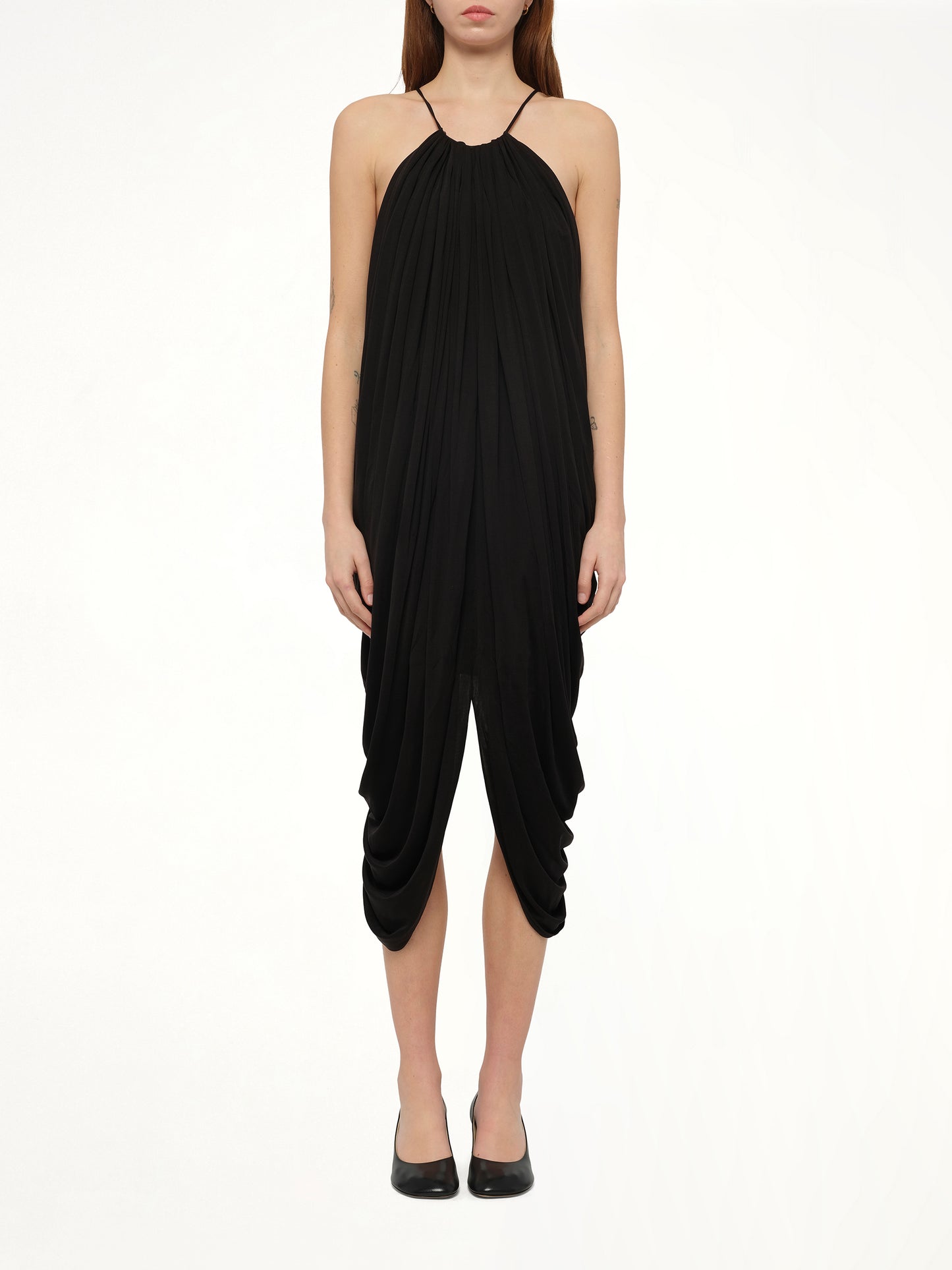 Draped Dress in Black