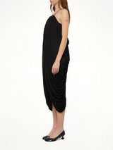 Draped Dress in Black