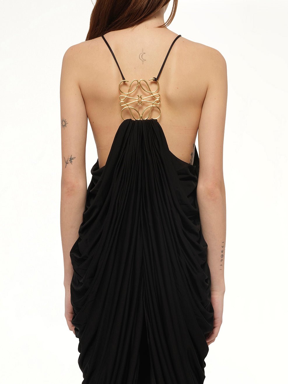 Draped Dress in Black