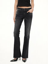 1969 D-EBBEY Bootcut Jeans in Black/Dark Grey