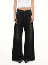 1996 D-SIRE Wide Jeans in Black/Dark Grey