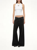 1996 D-SIRE Wide Jeans in Black/Dark Grey