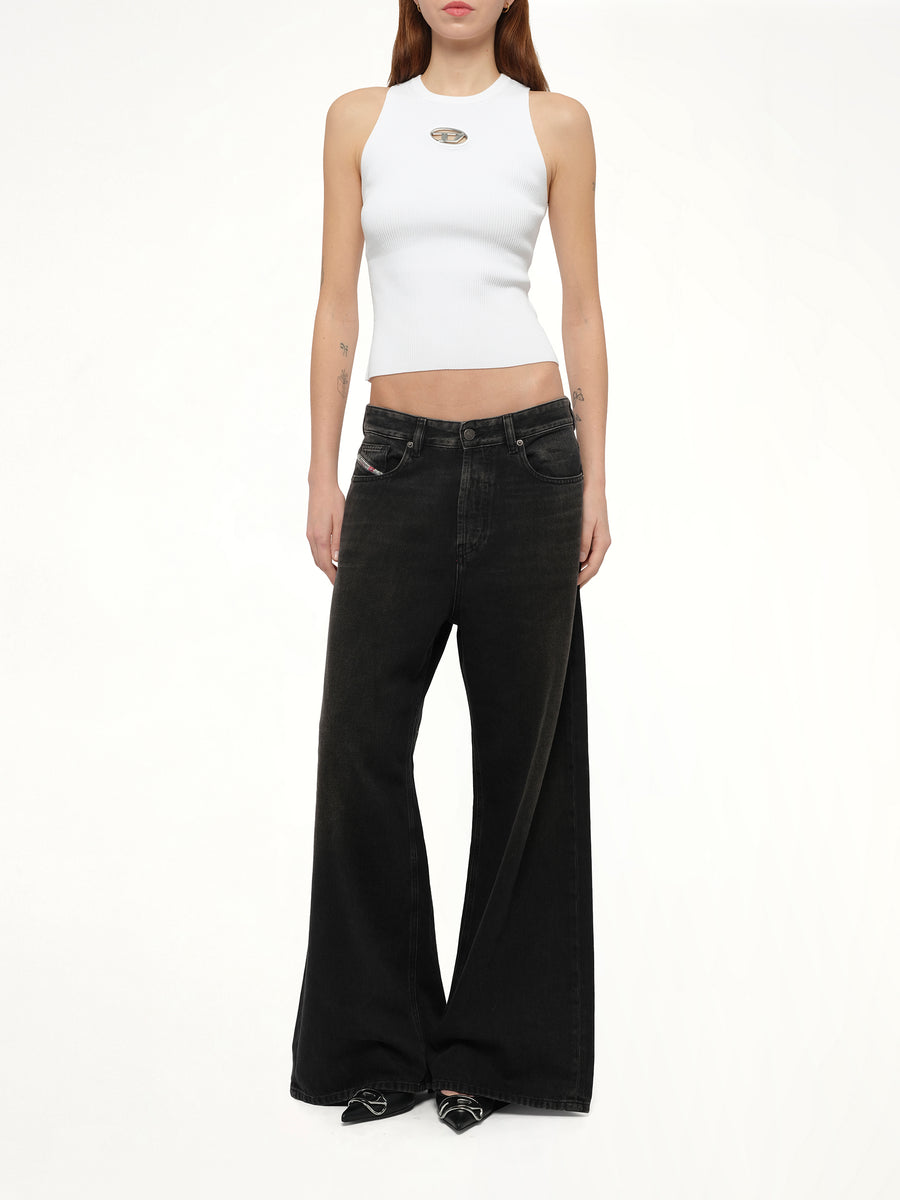1996 D-SIRE Wide Jeans in Black/Dark Grey