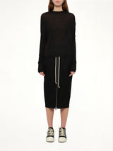 Crater Knit Sweater in Black