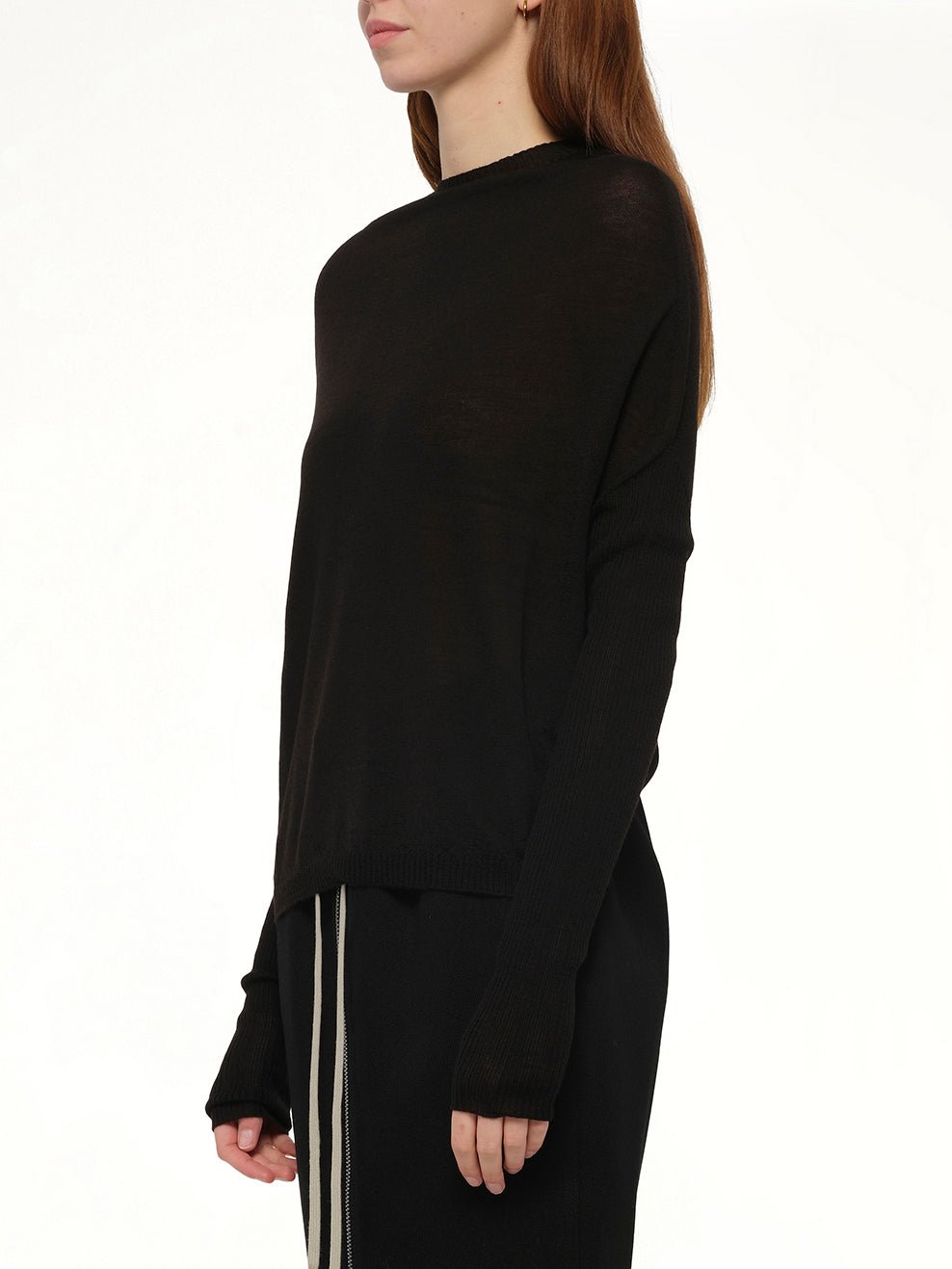 Crater Knit Sweater in Black