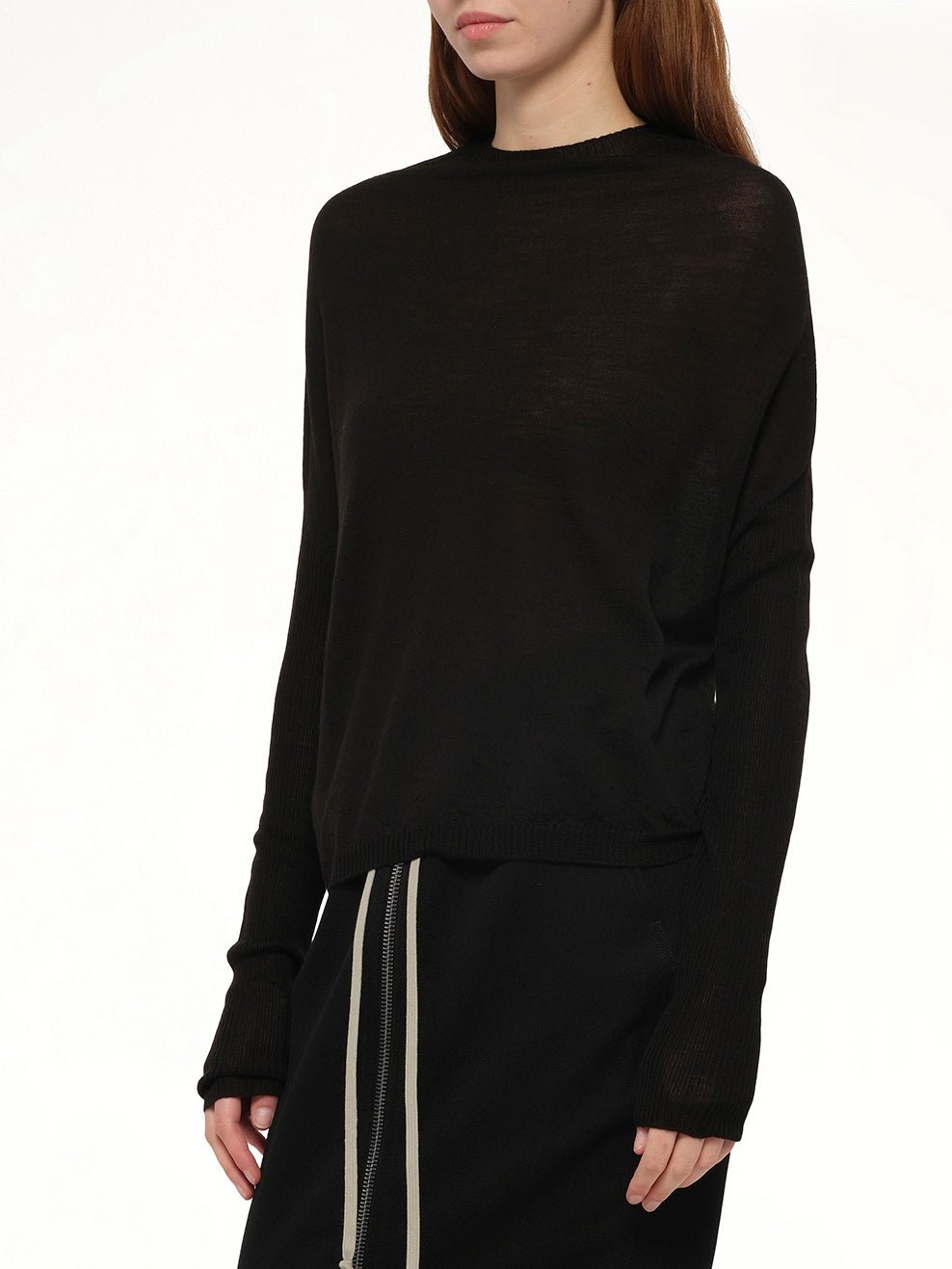 Crater Knit Sweater in Black