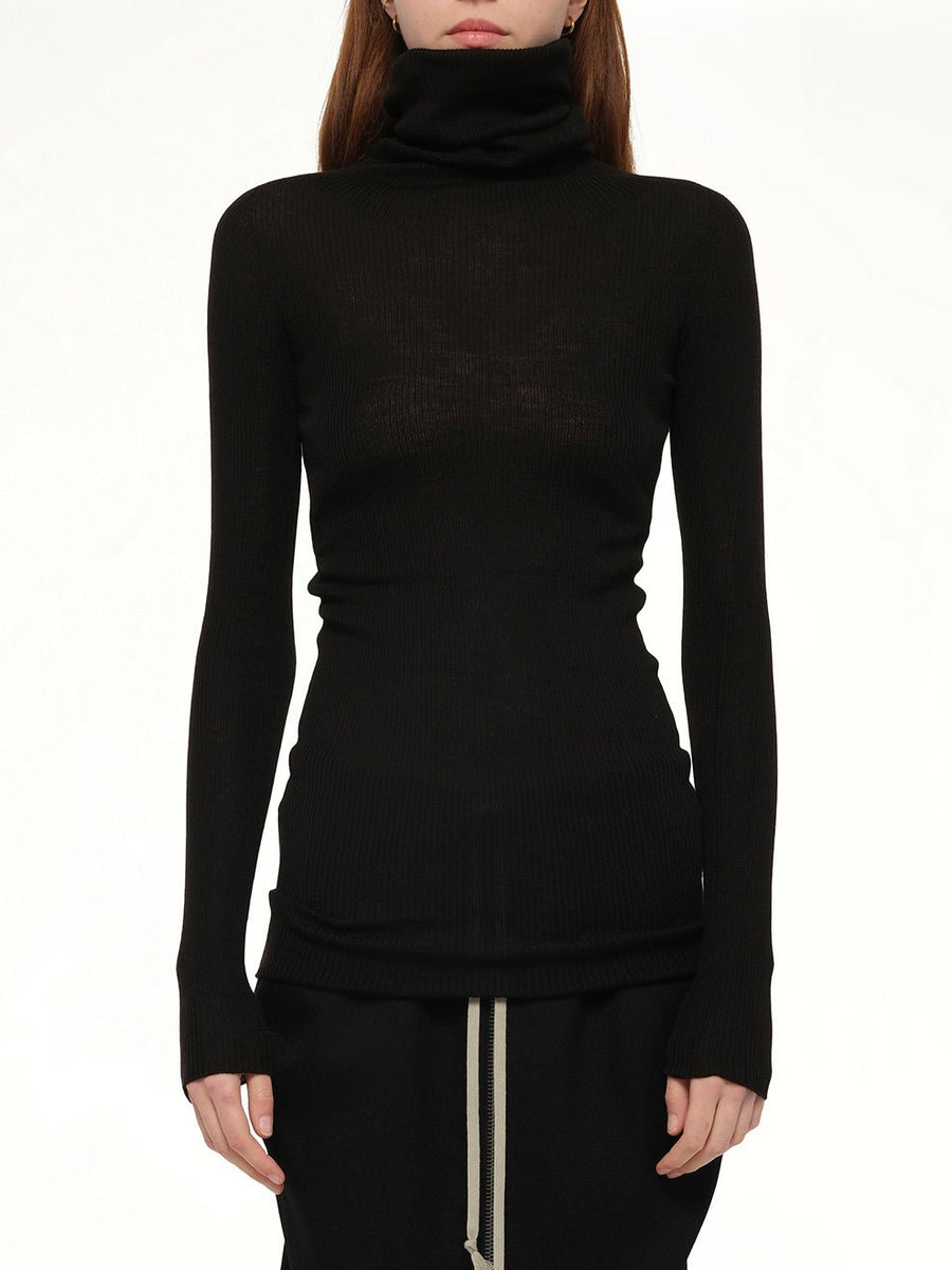 L/S Tube Sweater in Black