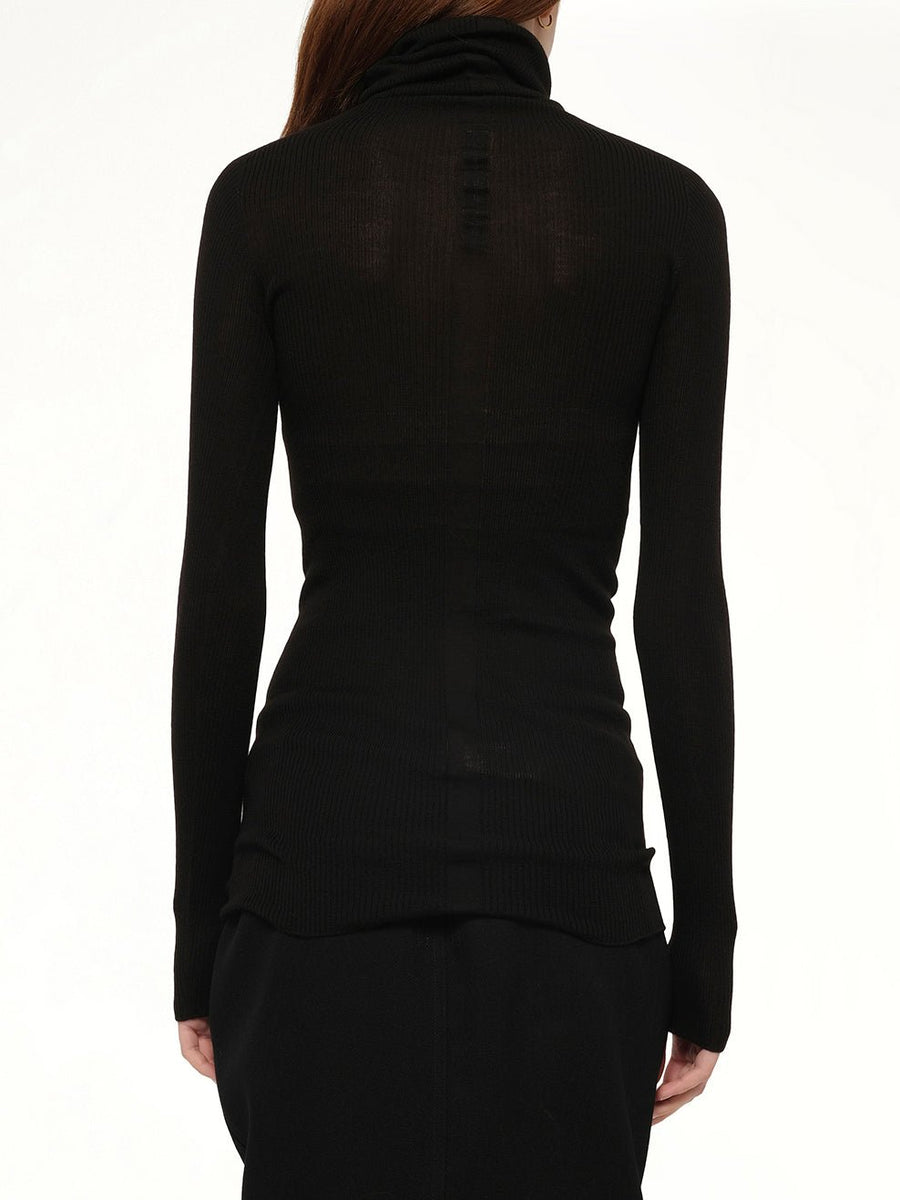 L/S Tube Sweater in Black