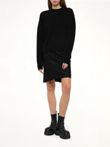 Round Neck Sweater in Black