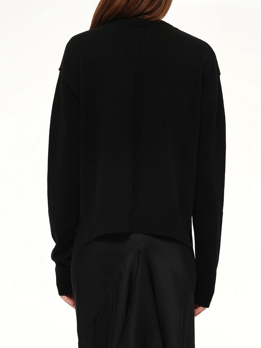 Round Neck Sweater in Black