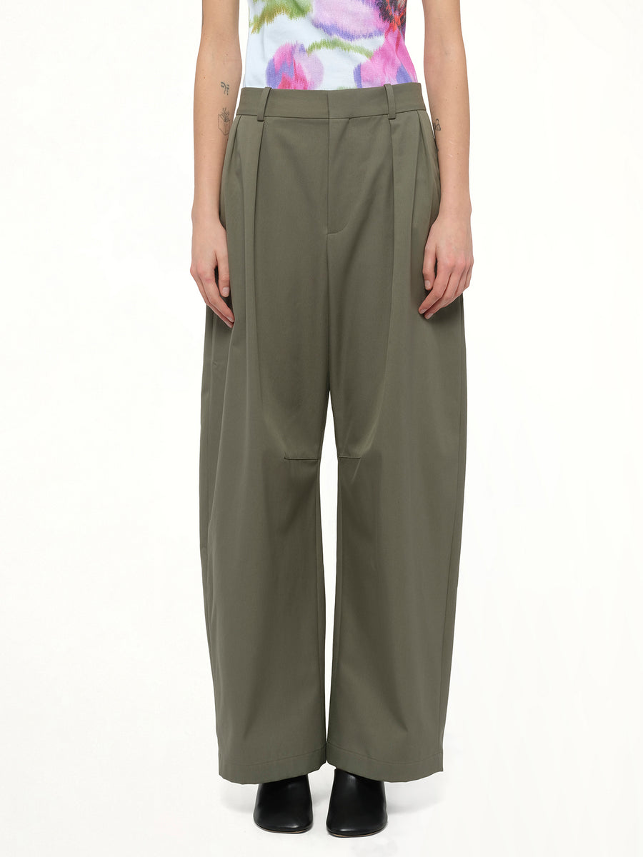 Barrel Trouser AF in Khaki Green