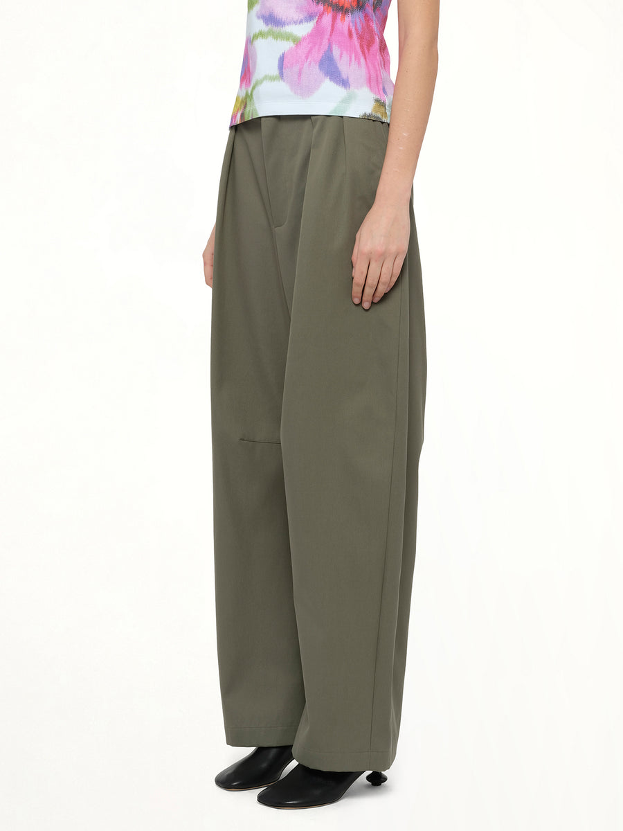 Barrel Trouser AF in Khaki Green