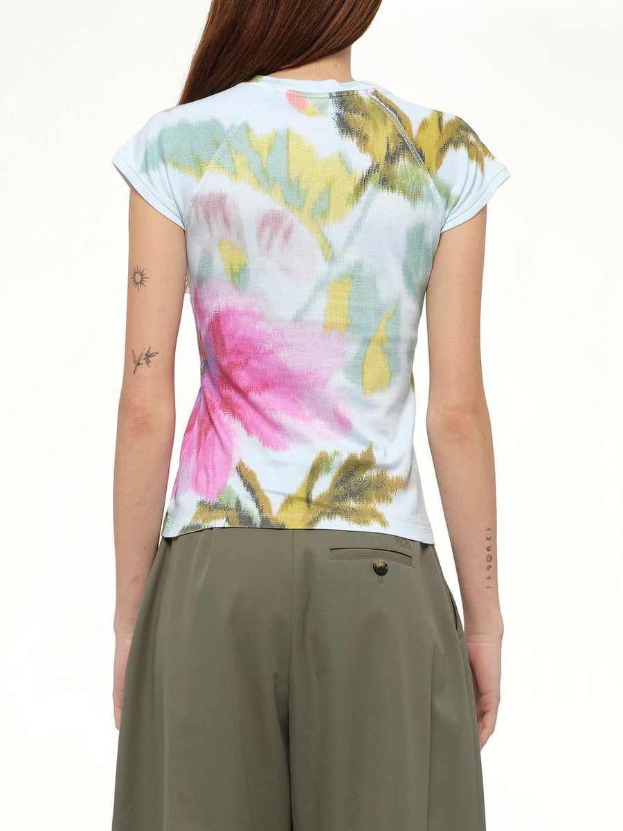 Small Fit T-Shirt in Light Blue/Multicolour