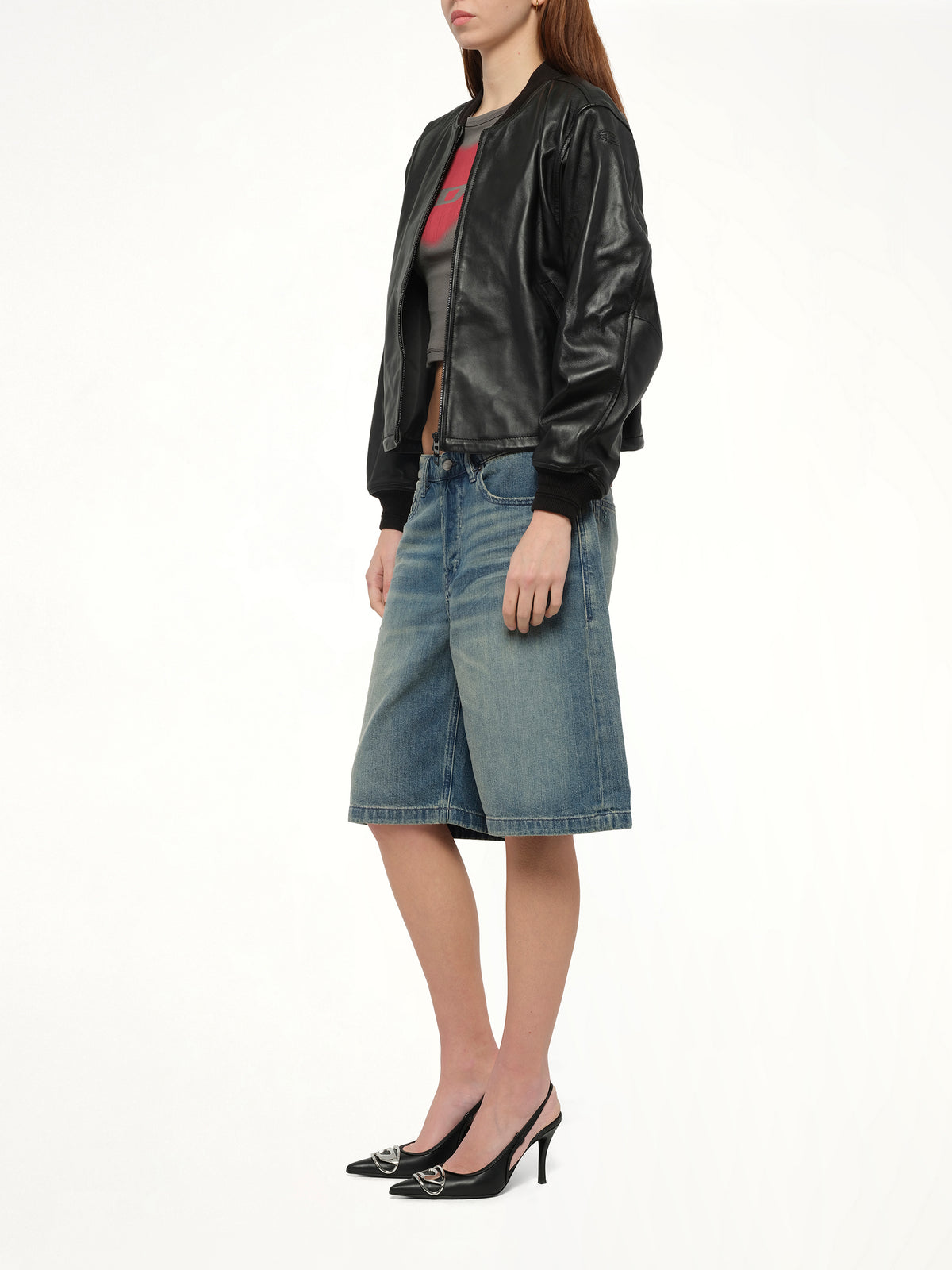 DE-SIRE-SHORT Denim Shorts in Light Blue